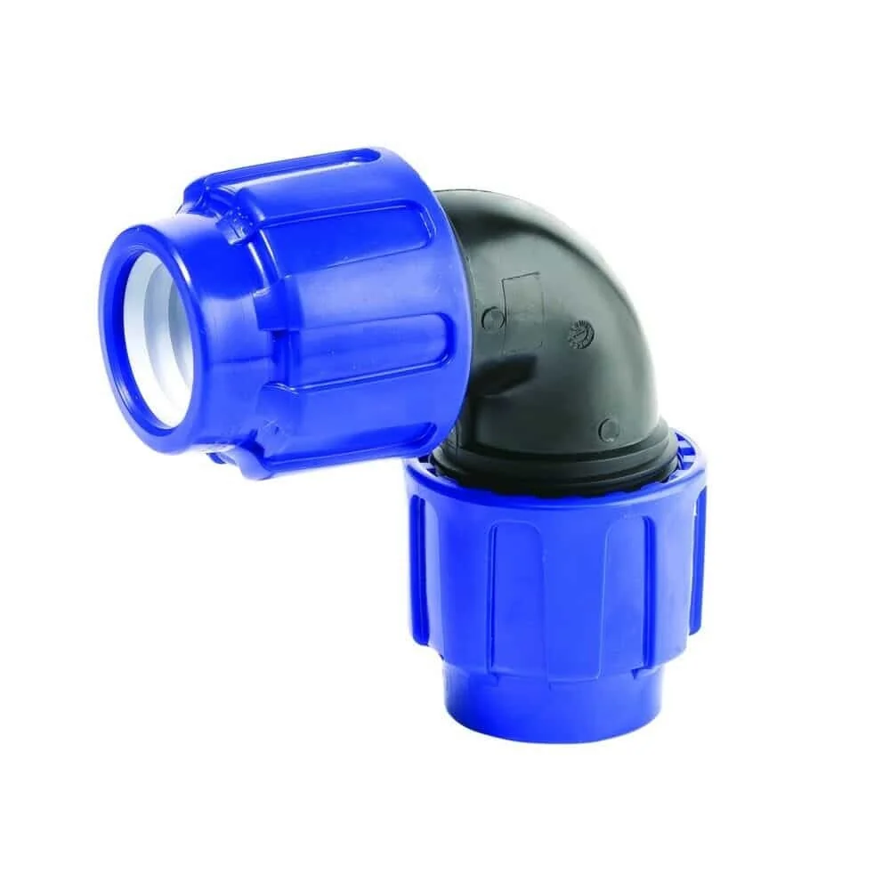 "PP PE Koppeling 90° Hoek - 2 Schroefverbindingen 25 x 25 mm image"