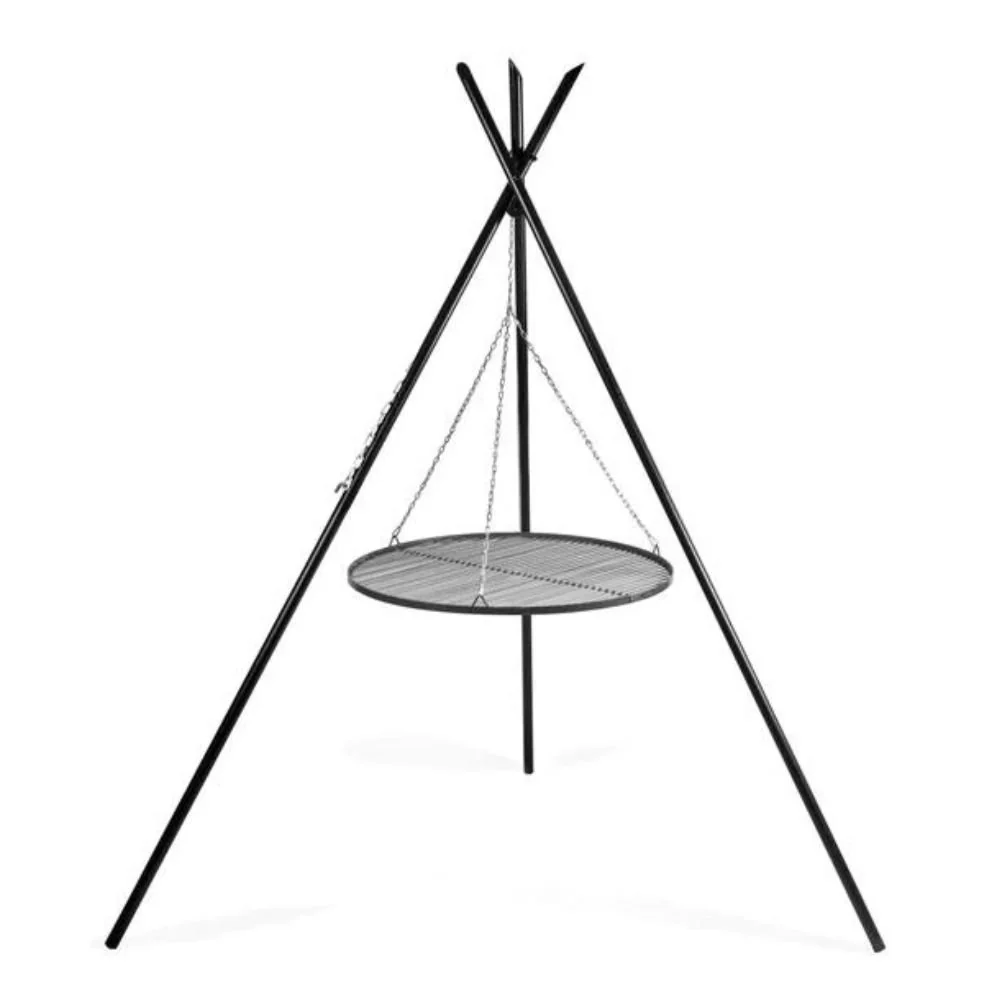 "Schwenkgrill met Driepoot, 210cm, 50cm Grillrooster van Natuurstaal image"