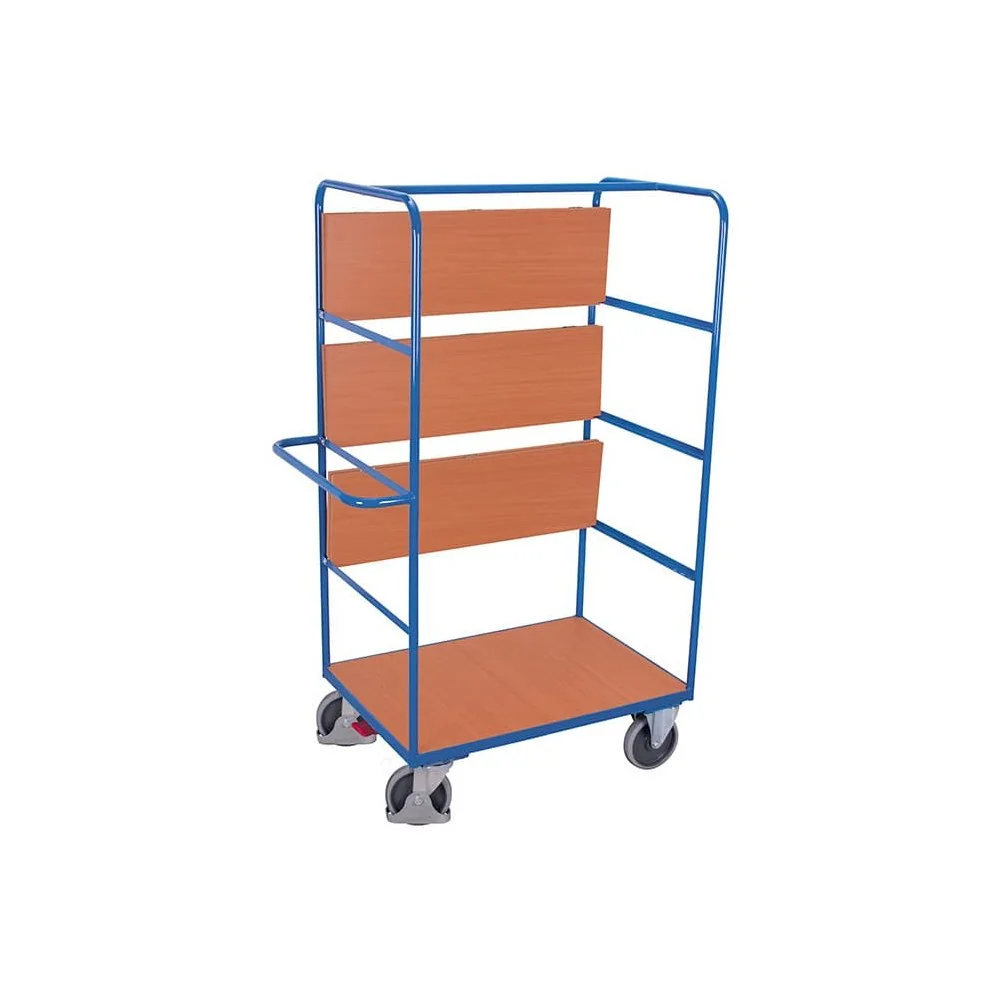 "Etagewagen hoog met 3 klapbare planken Type M + EasySTOP image"