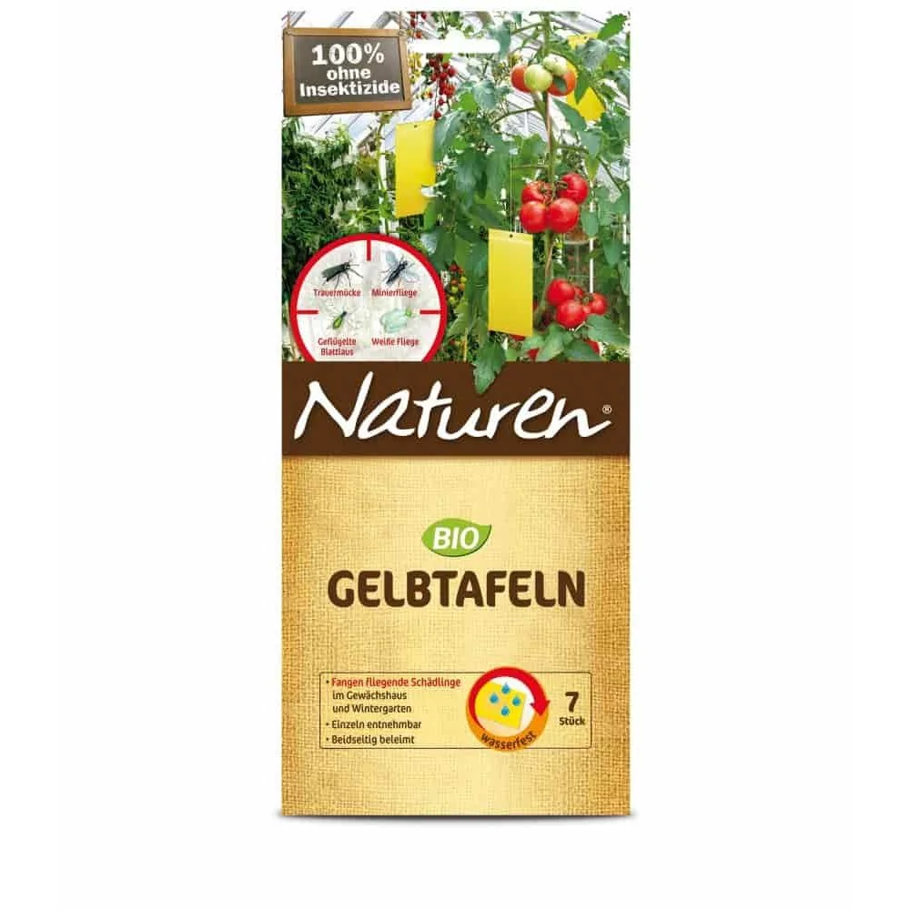 "Naturen Gele Vangplaten - 7 stuks - Vangplaten tegen Rouwmuggen image"