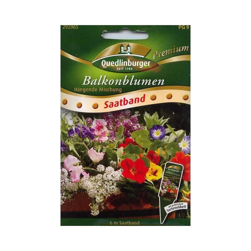 "Zaadlint Balkonbloemen - Hangende Bloemenmix voor Balkon image"