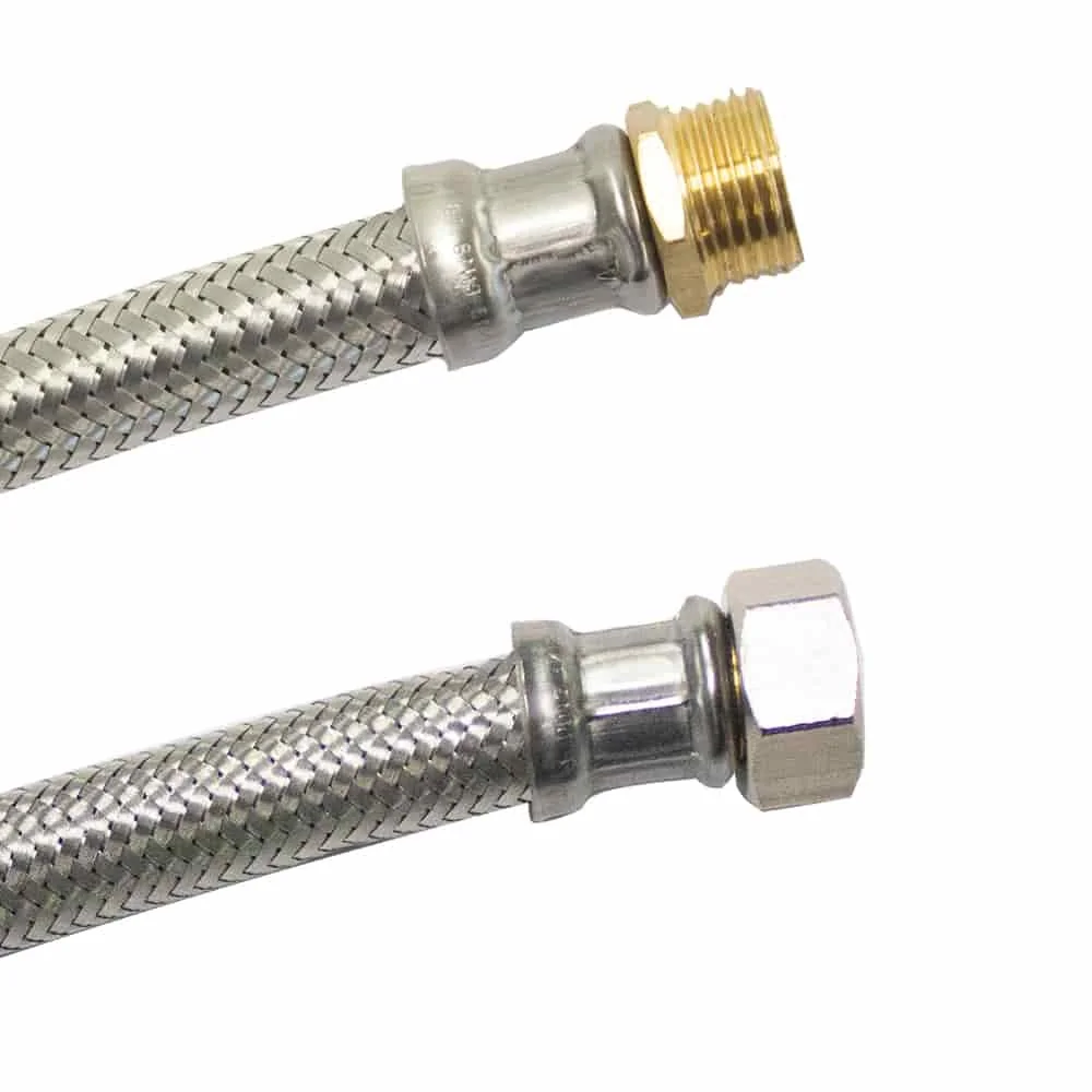"Flexibele waterslang 1/2 inch, RVS, Sanitair slang image"
