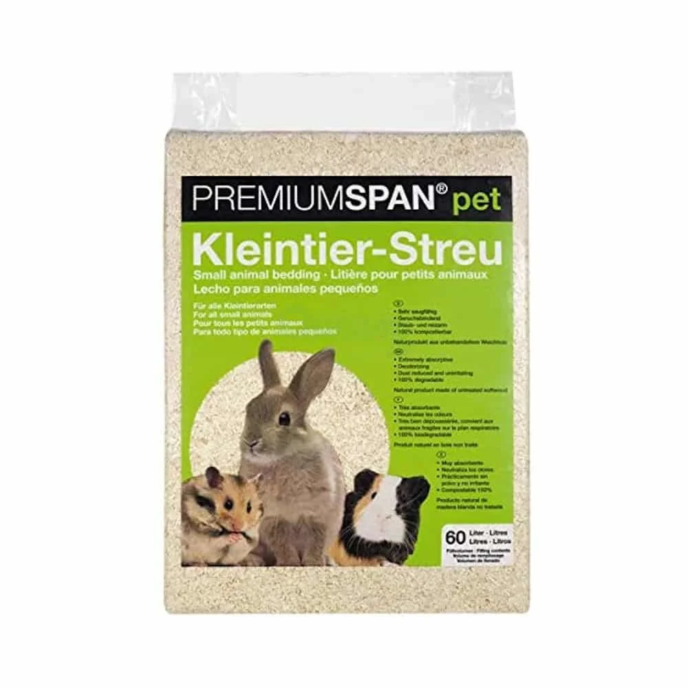 PREMIUMSPAN® pet Kleindier Strooisel 60 Liter