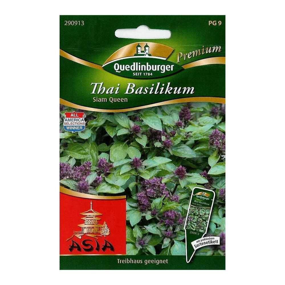 "Thaise Basilicum Siam Queen - Aromatische Kruidenplant voor Balkon image"