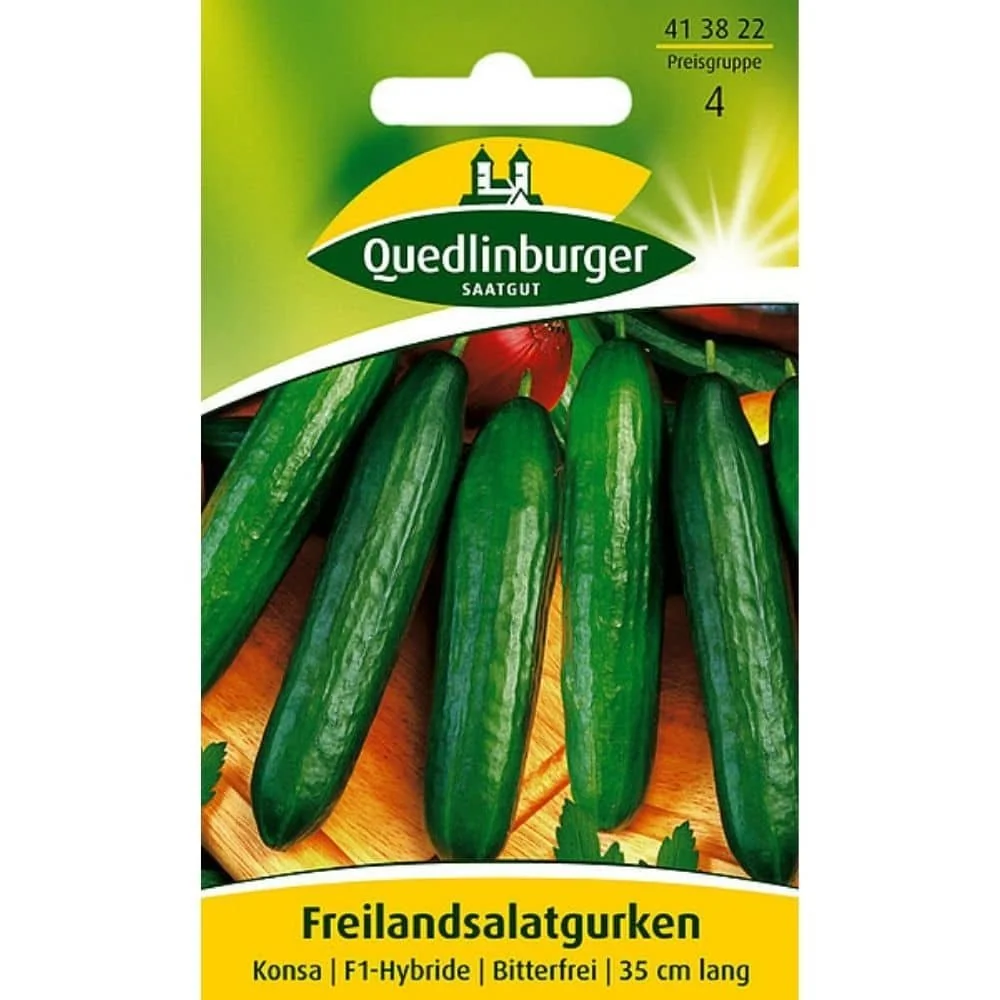 "Konsa F1 Komkommer Zaden - Vrijland Salatgurken image"