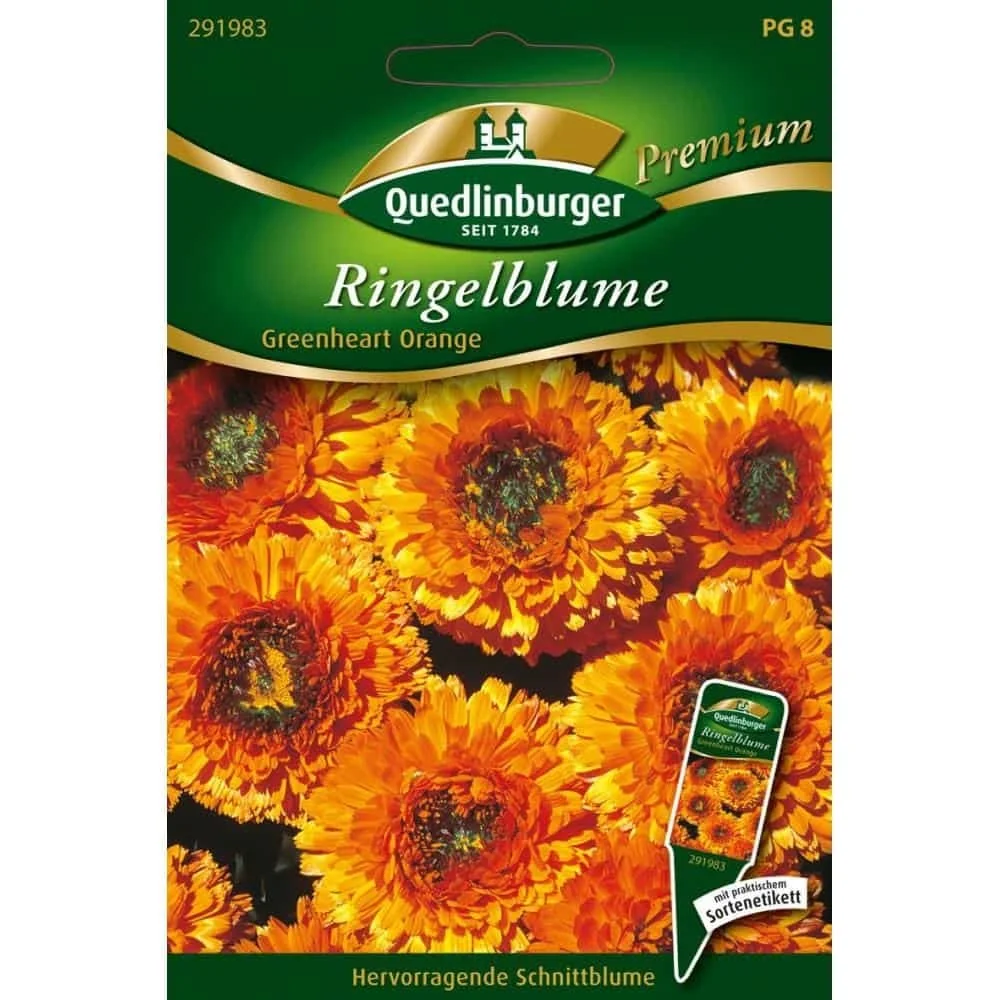 "Goudsbloem, Greenheart oranje image"