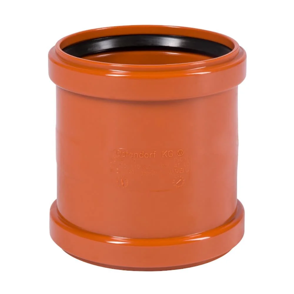 "KG Überschiebmuffe DN 160, Rioolmof 160 mm, Afvoermof image"