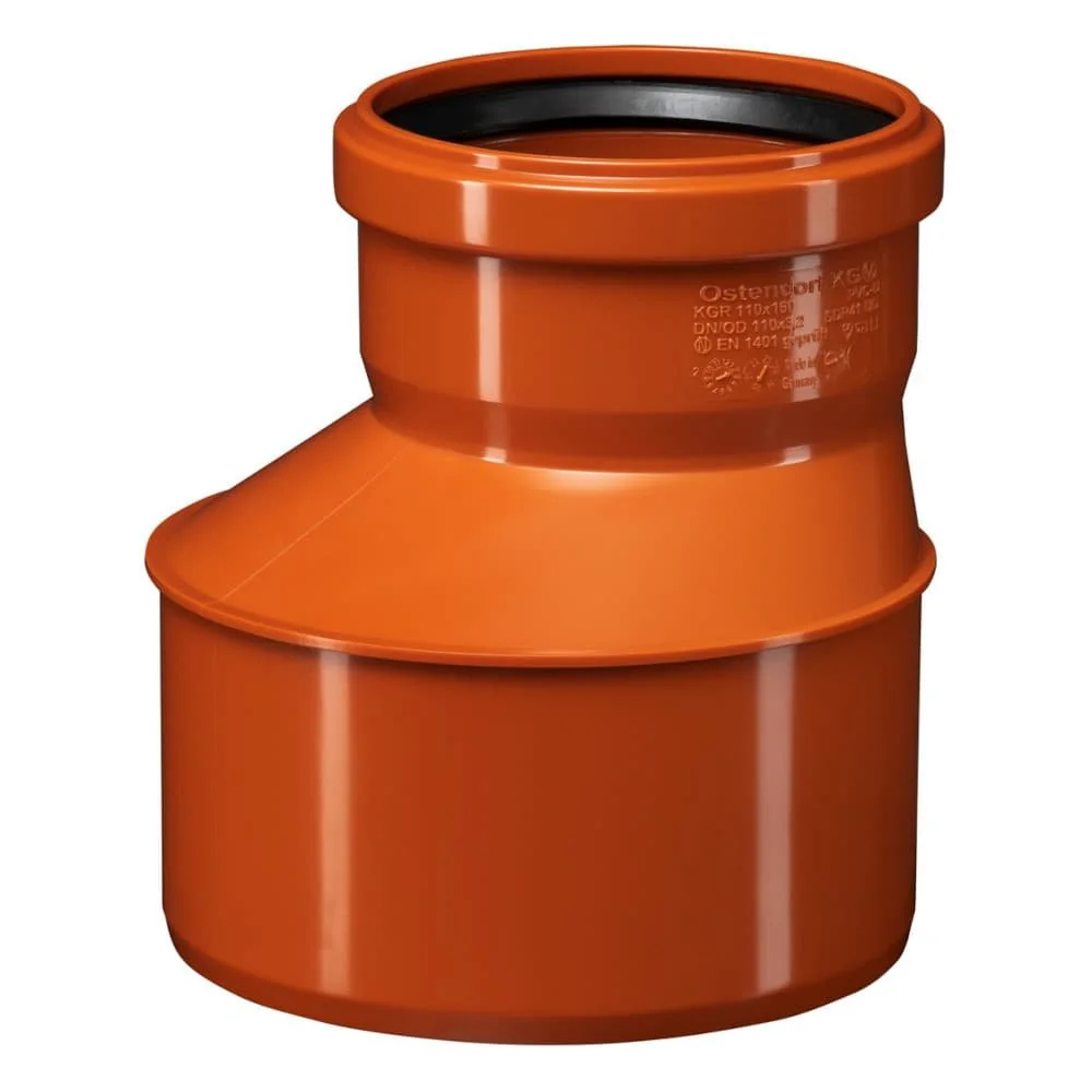 "KGR Reductie 160/110 - Afvoer Verloopstuk PVC image"