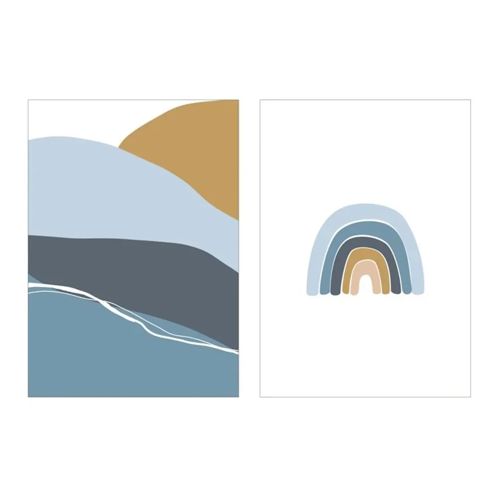 "Little Dutch Poster - Horizon, A3, blauw image"