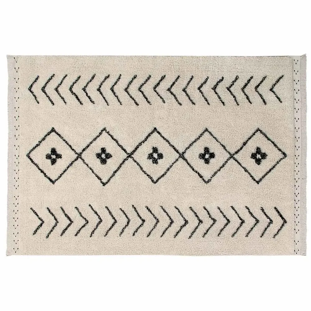 "Lorena Canals tapijt Bereber ruitjes "Rhombs, Maat: 140 x 210 cm image"