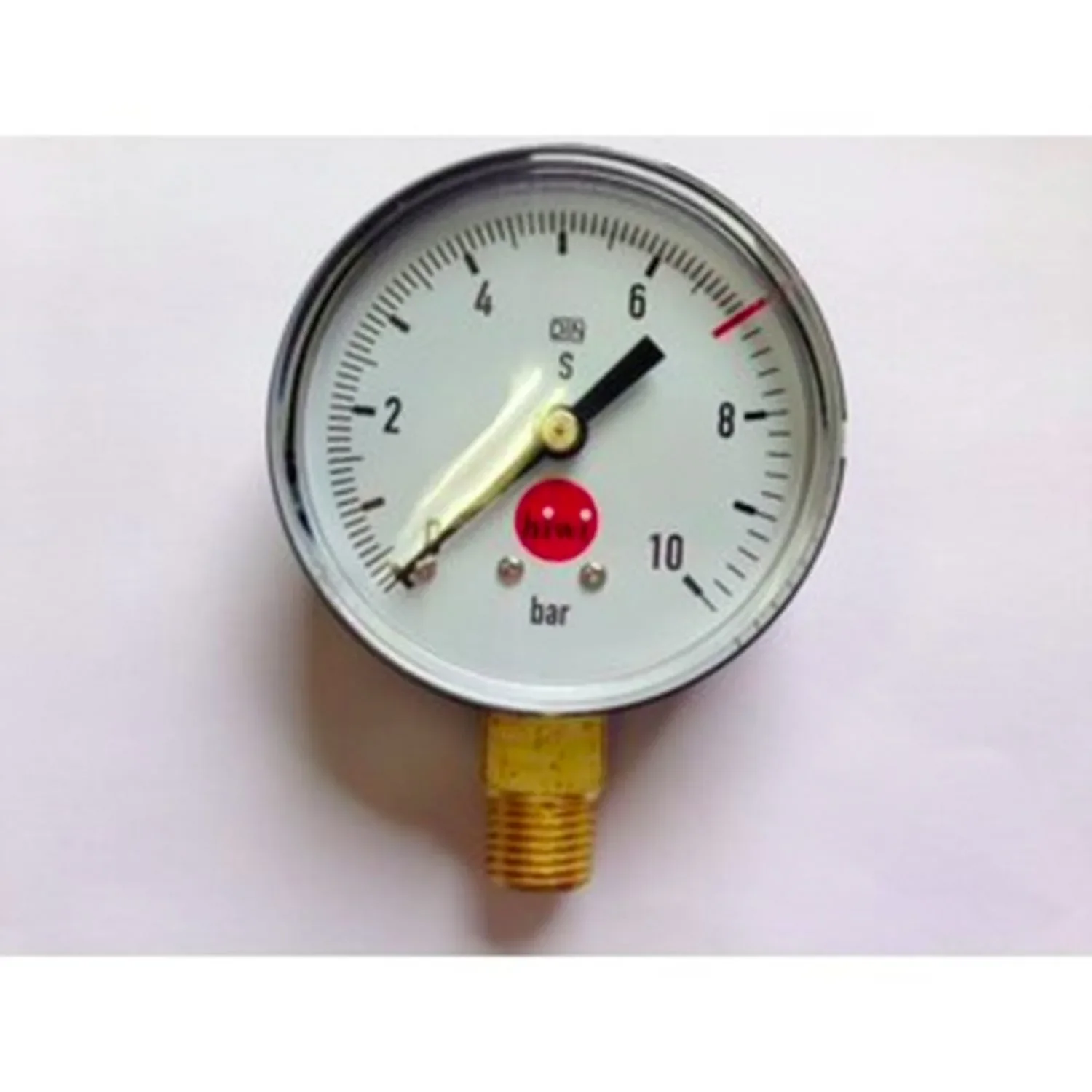 "Manometer, drukmeter, werkdrukmeter, 0-10/7 bar image"