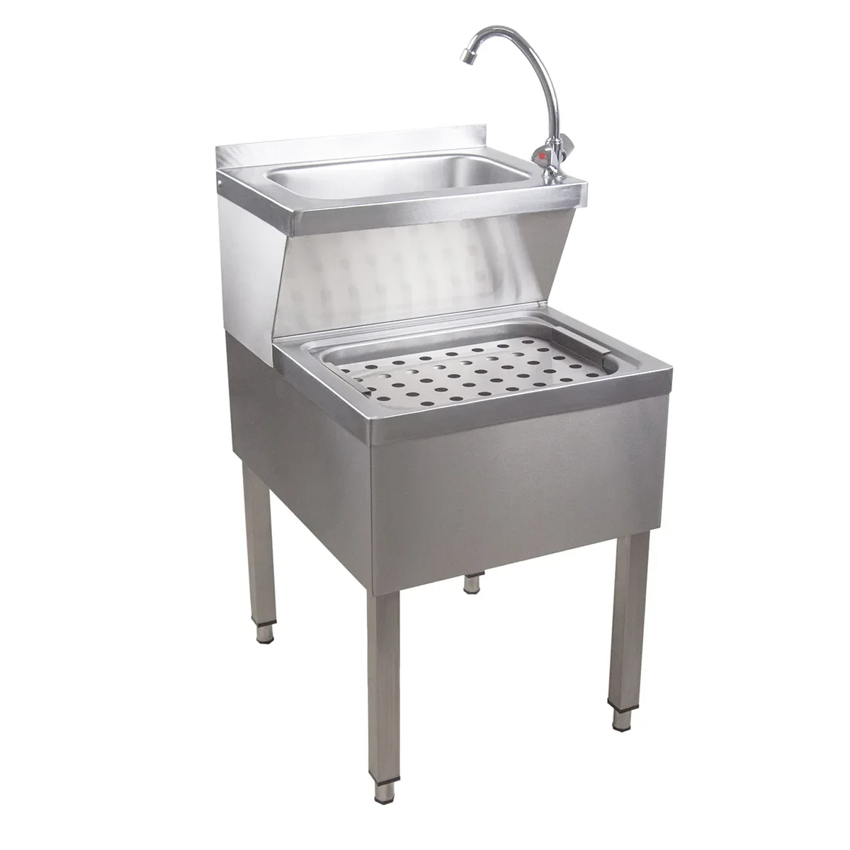 Wastafel, wasbak, rvs wasbak, handwasbak - combi