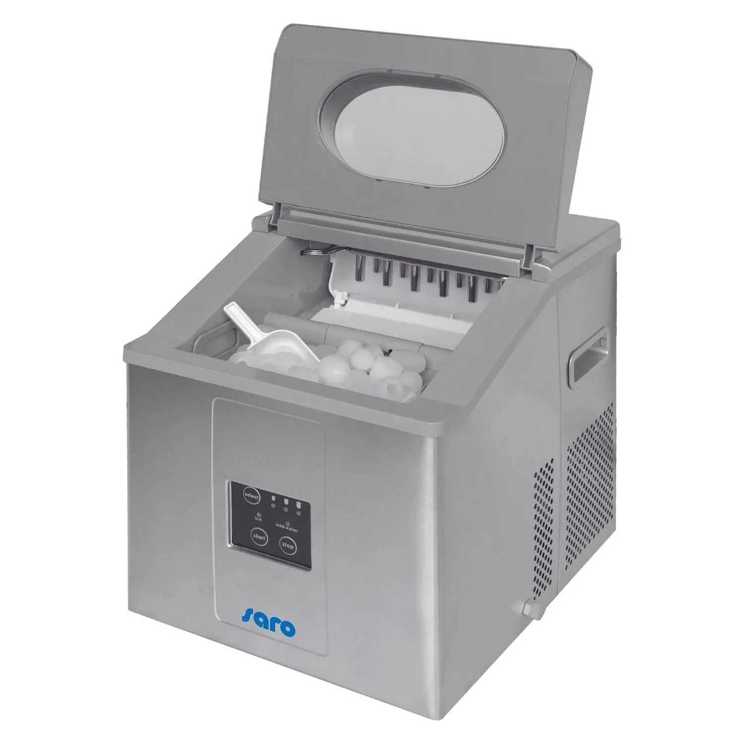 "Saro IJsblokjesmachine - EB 15, RVS, met grote capaciteit (15 kg/24 uur) image"