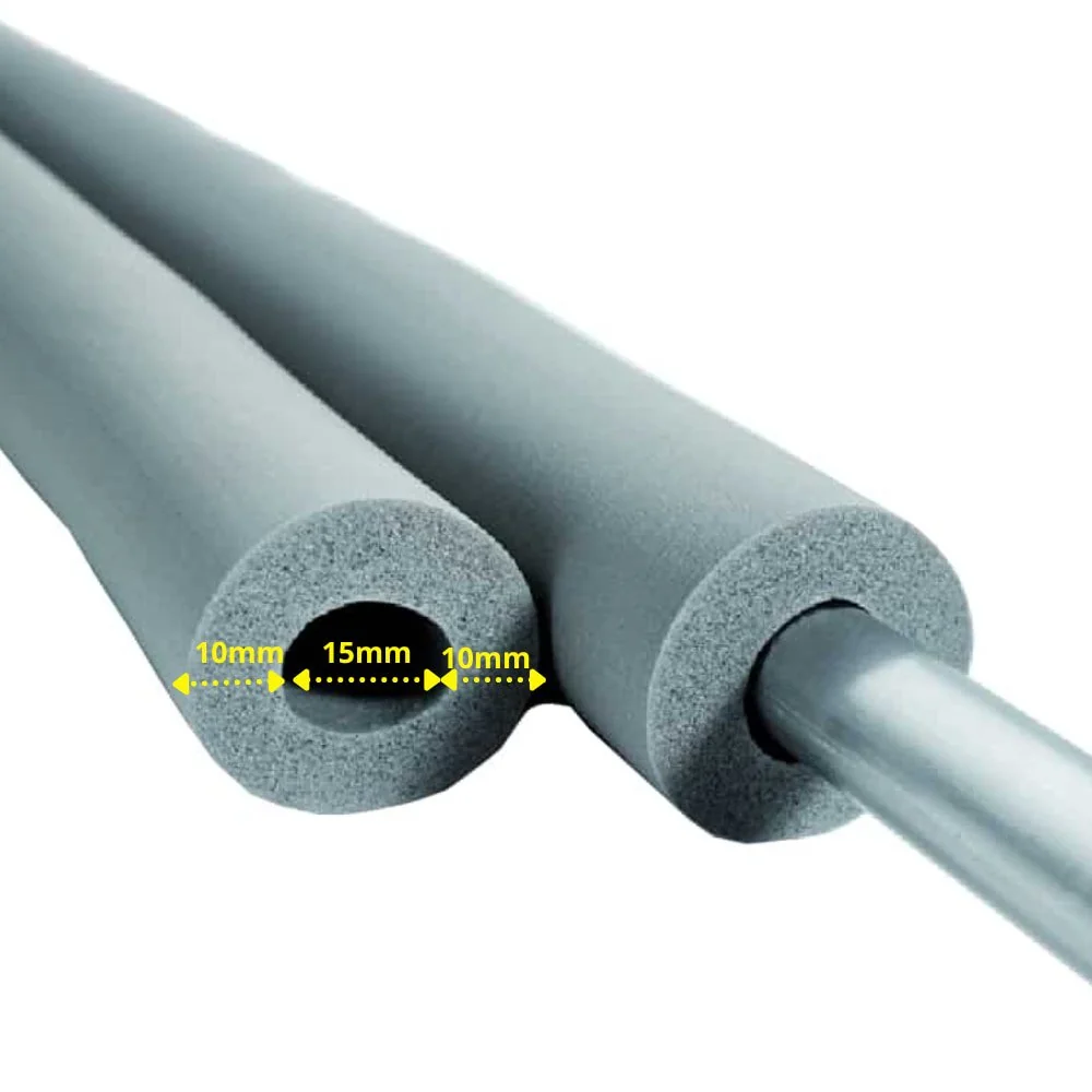 "AEROFLEX® SH buisisolatie, buismantel - 2 m, flexibel isolatiemateriaal van geslotencellig schuimrubber, zwart - 15 x 10 mm image"