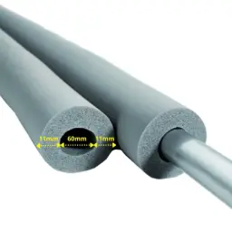 AEROFLEX® SH buisisolatie, leidingisolatie - 2 m, flexibel isolatiemateriaal van gesloten