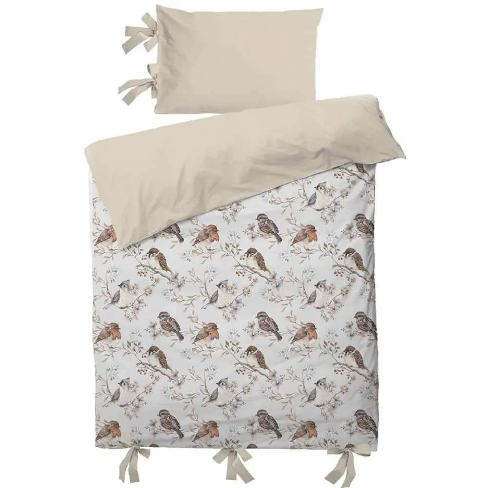Dekornik kinderbeddengoed vogels 100 x 135