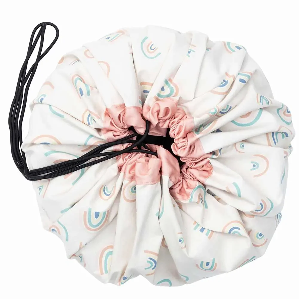 play & go speeltas print regenboog roze