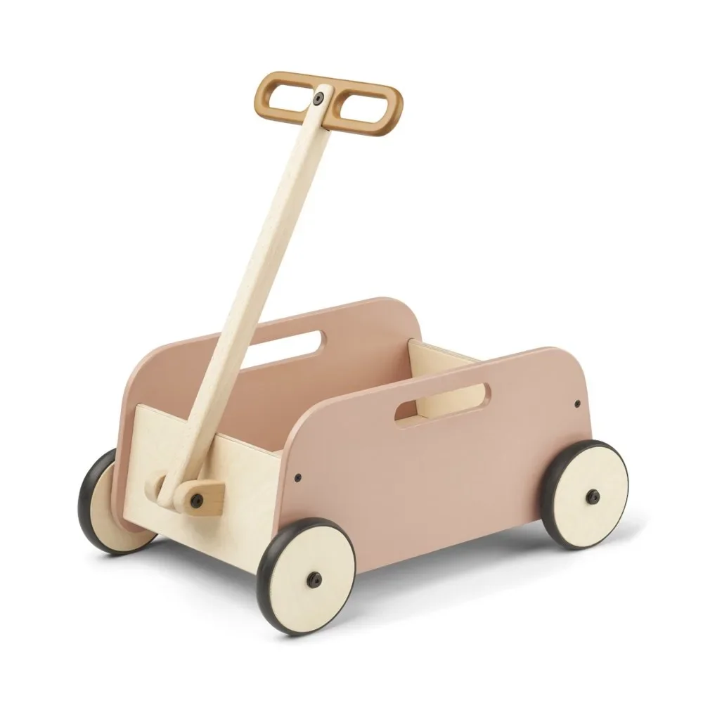 "Liewood "Tyra" handtrek kinderwagen roze/karamel image"