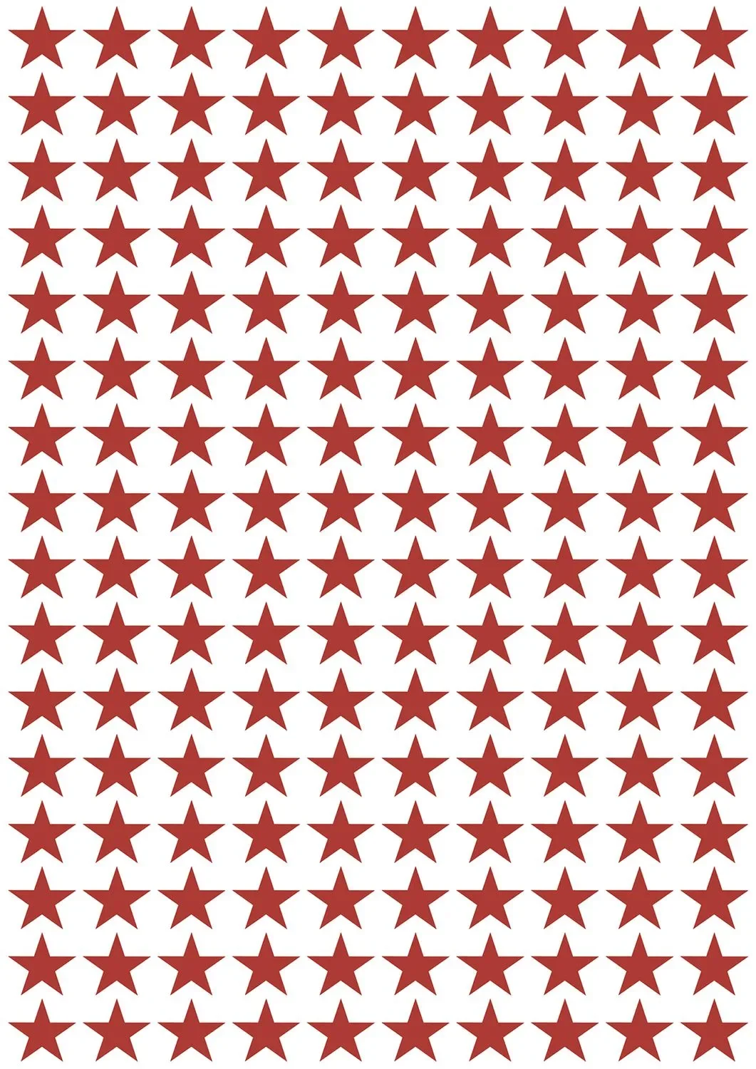 Lilipinso muursticker basics kleine sterren, Kleur: kers