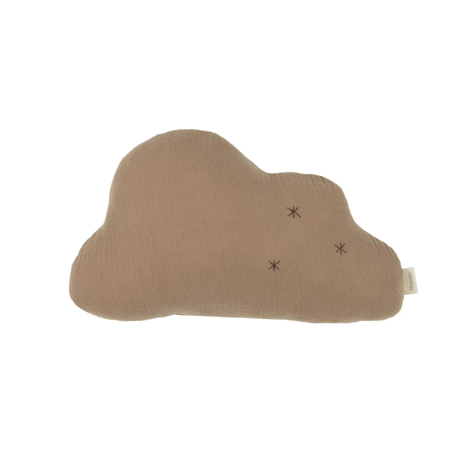 "Nobodinoz WABI SABI wolk kussen, babykussen, 37 x 25 cm, kleur: Sesam image"
