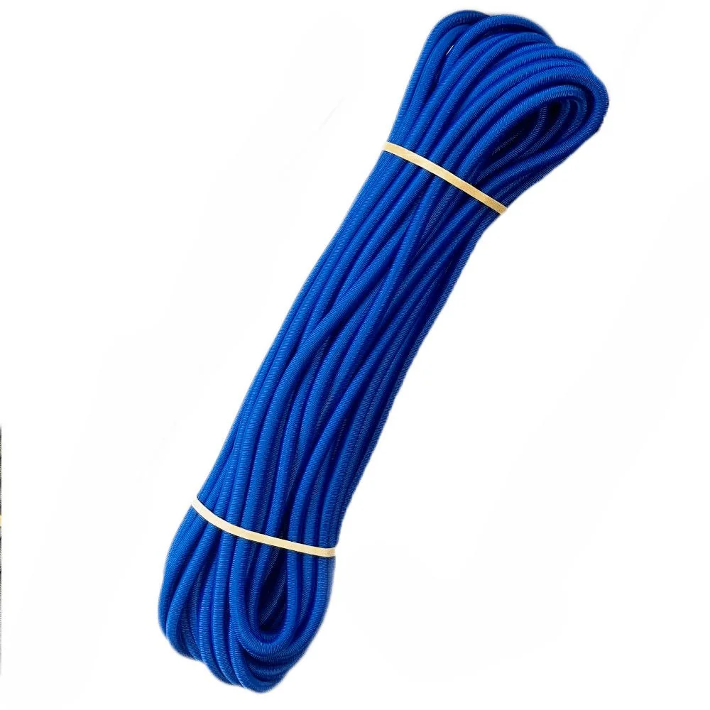 "Elastisch koord 8mm, 20m blauw - Gummiekoord voor diverse toepassingen image"