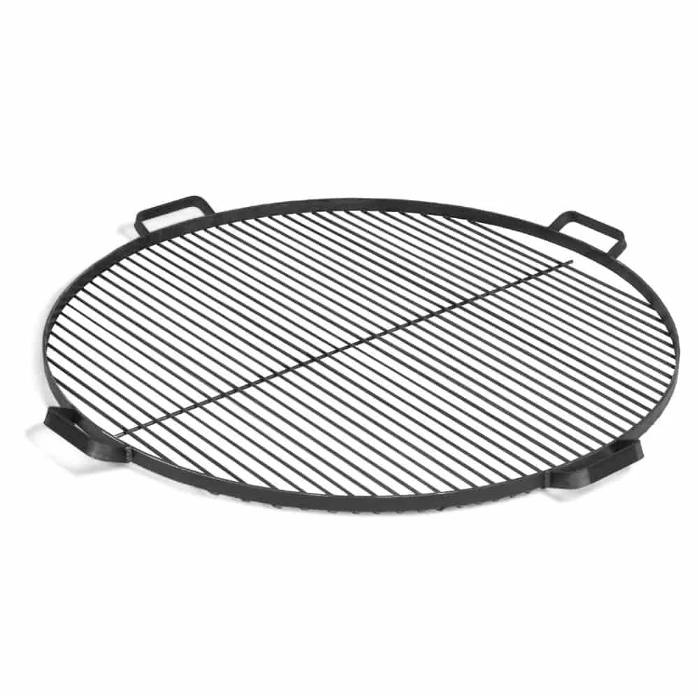 "Grillrooster 80 cm voor vuurschaal, ronde stalen grill met handvatten image"