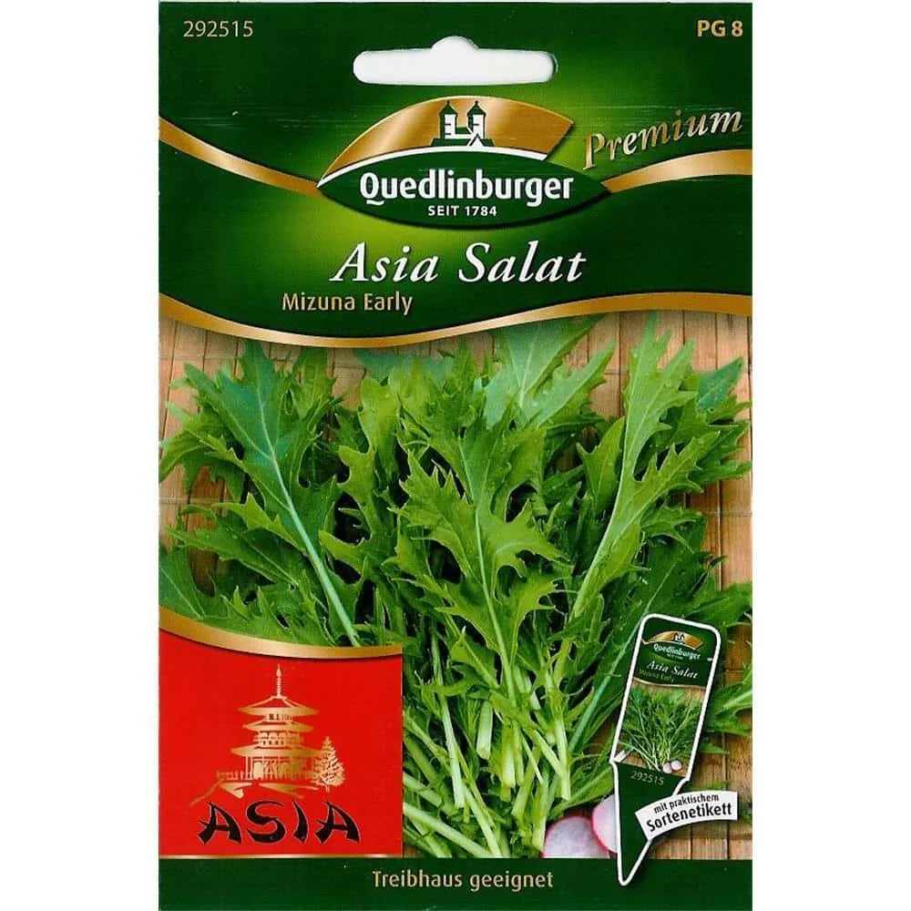 "Asiasla Zaden, Mizuna Salat, Snelle Sla Zaden image"