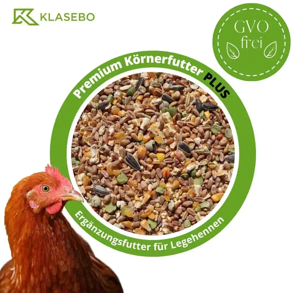"Kippenvoer 25 kg, Premium Körnerfutter PLUS, Geflügelfutter voor Hühner, Gänse, Enten image"
