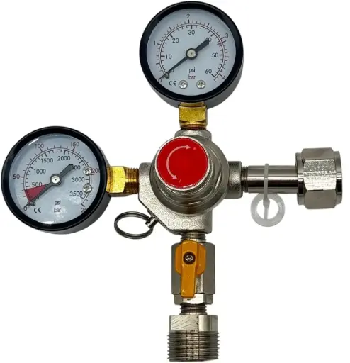 "Reduceerventiel, drukregelaar CO2 voor biertapsysteem, 3 bar, 1-lijn image"
