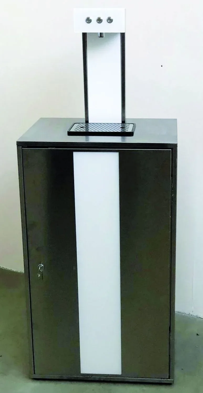 Waterdispenser, bruiswater machine, sodamaker, carbonator - SPOT 80, zelfstandig apparaat, spin UV-LED, wit