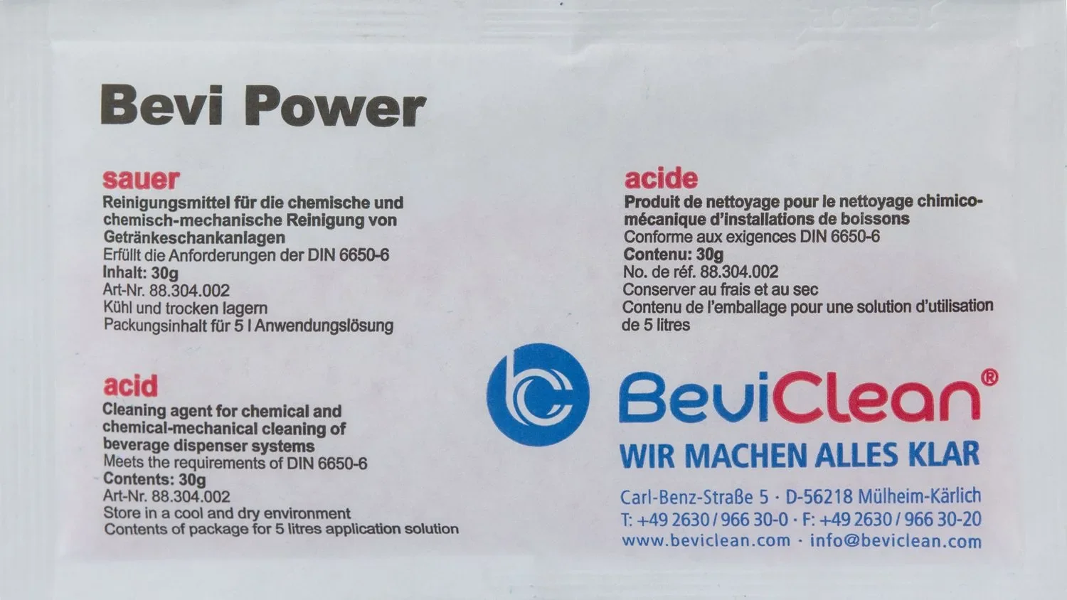 "Bevi Power Schoonmaakmiddelen, Reiniger poeder - Zuurprijs per stuk image"