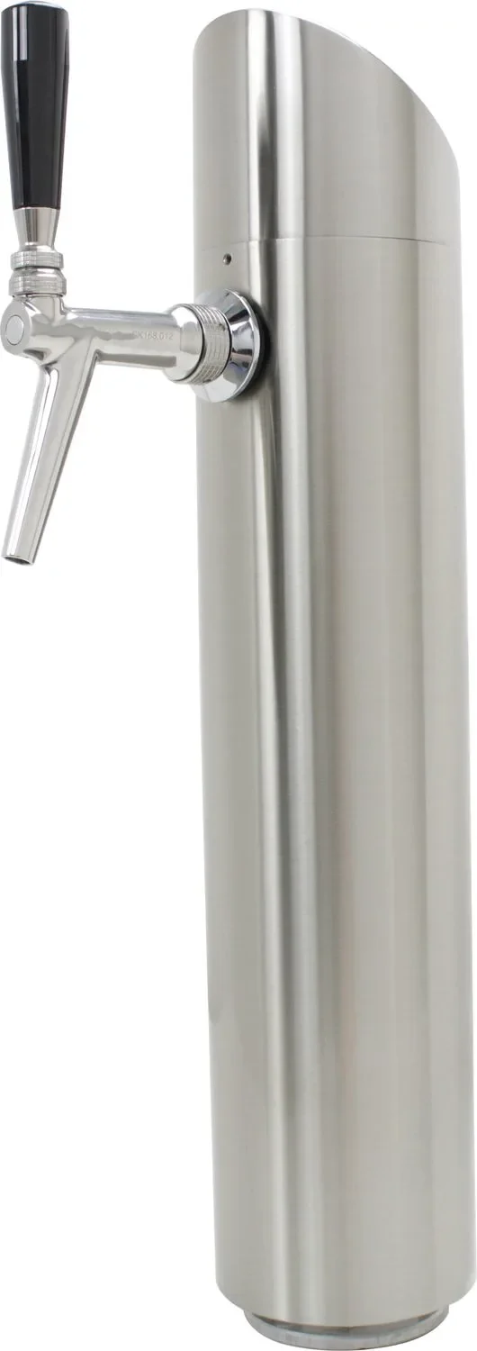 "Tapzuil, model "Toren", met verlichting, 1-lijns gepolijst - 114 mm Ø image"