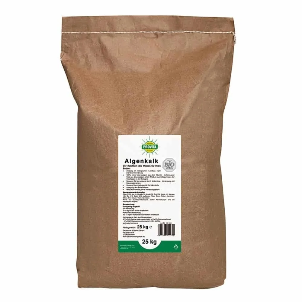 "Algenkalk 25 kg, Zeewierkalk, voor ca. 250m² image"