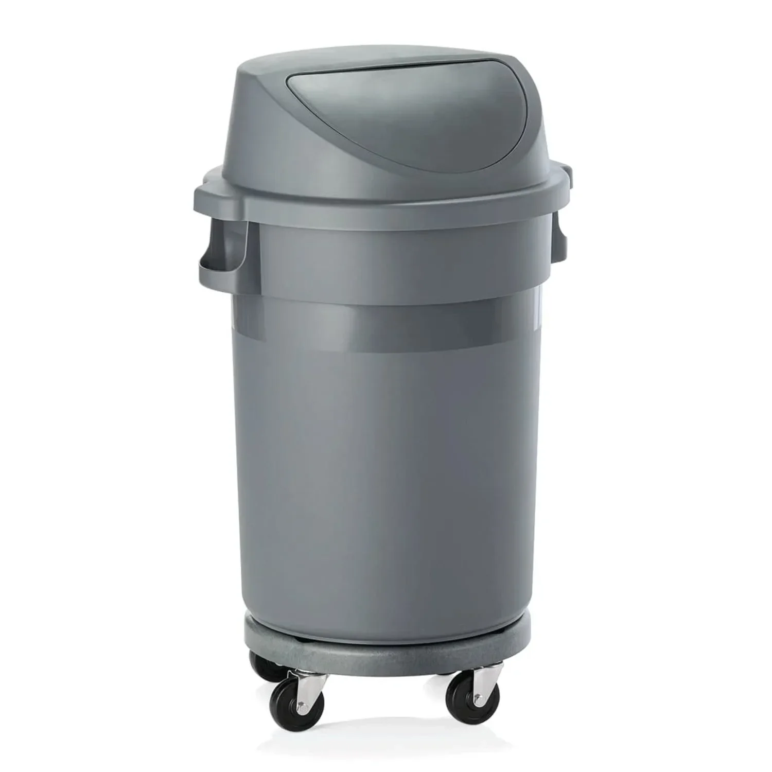 "Afvalbak met trolley en schuifdeksel, 80L image"