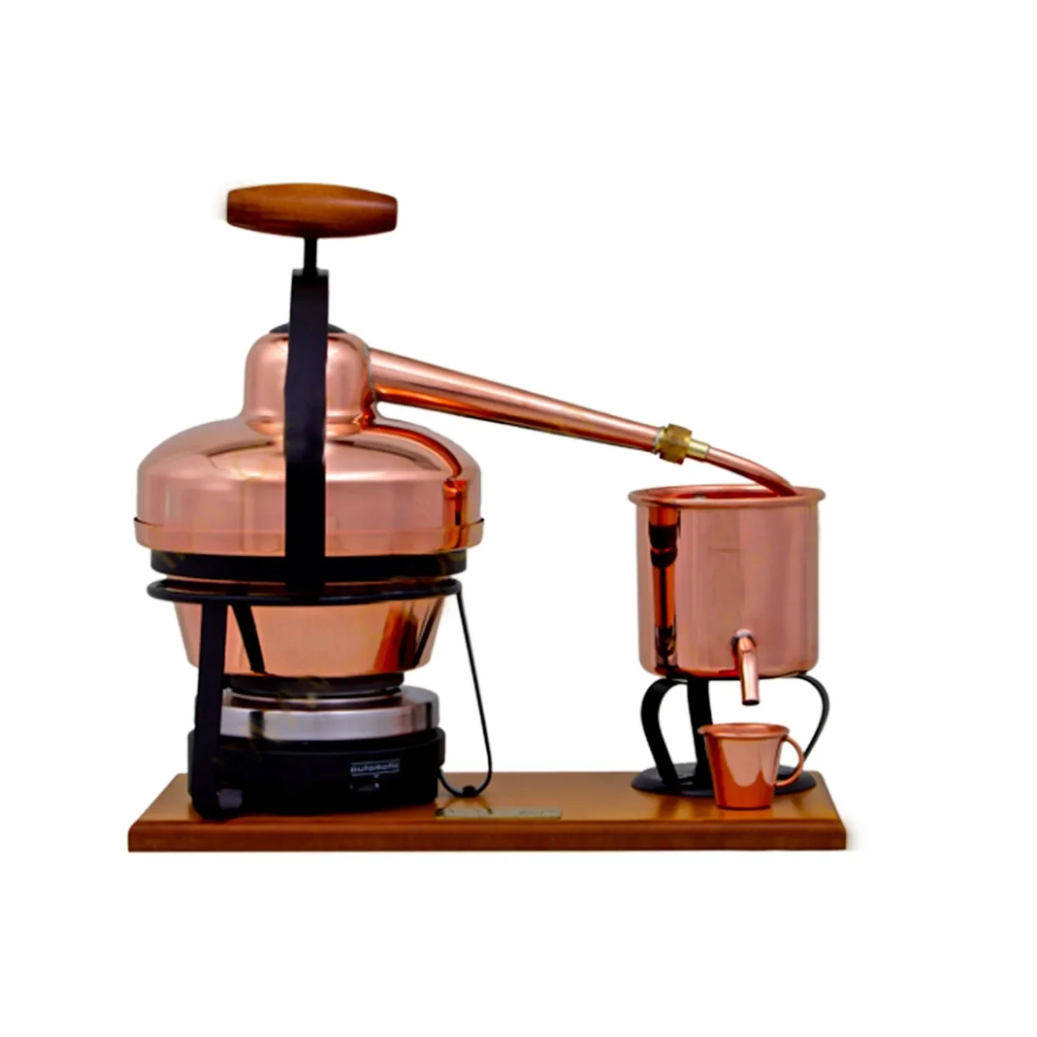 "Alambiek, Distilleerketel, Distillatie apparaat - Premium, met elektrische kookplaat, 1,25L image"