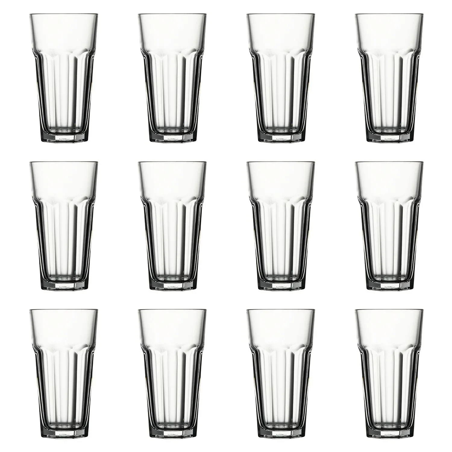 Longdrinkglazen, drinkglazen 12 Set - Casablanca, 415 ml
