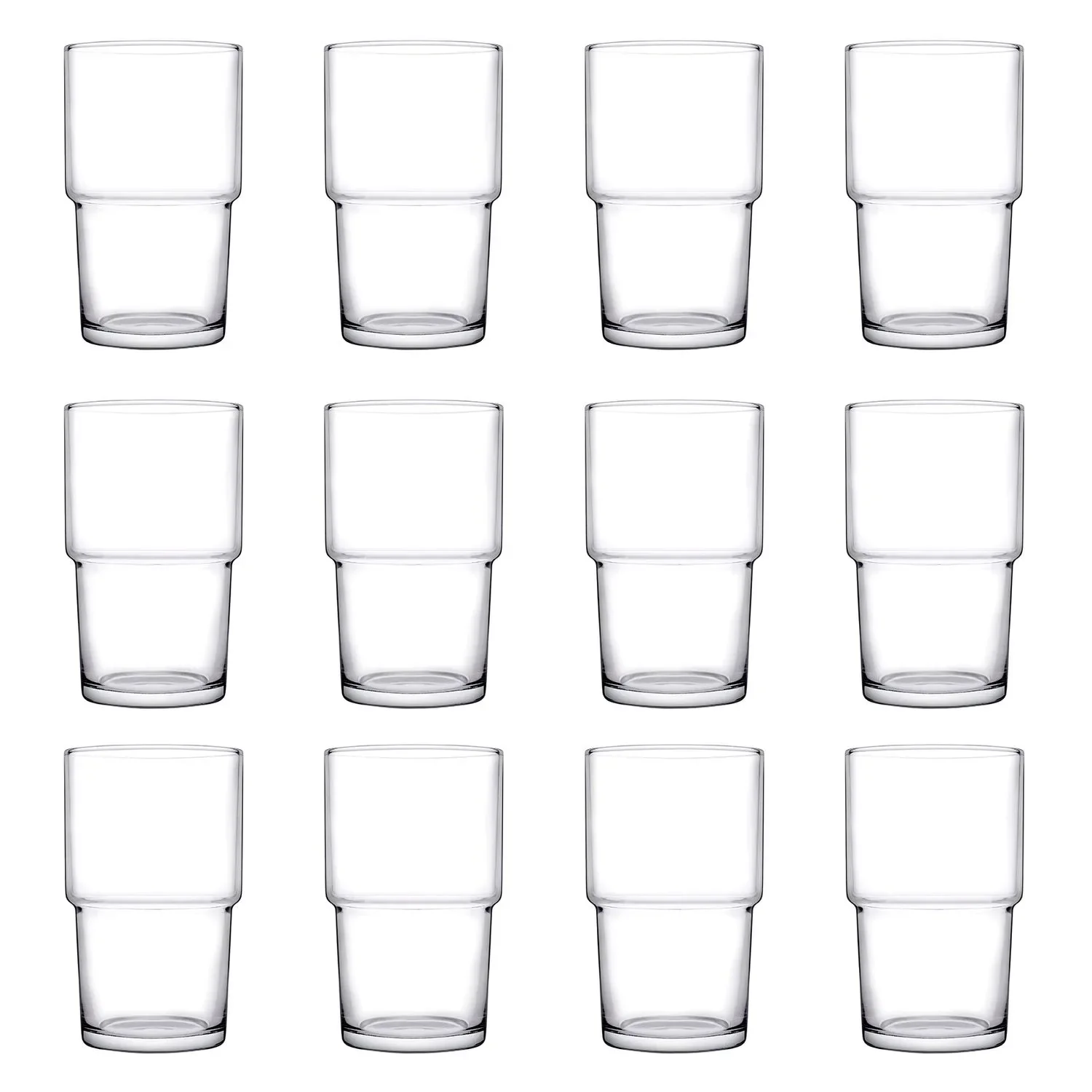 "Longdrinkglazen, drinkglazen 12 Set - Hill, 440 ml image"