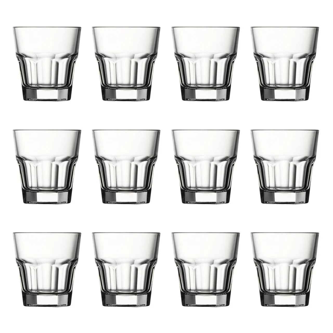 Cocktailglazen, whiskey glazen 12 Set - Casablanca, 245 ml