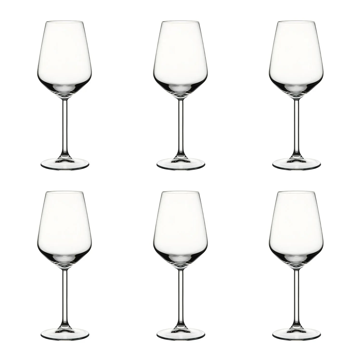 "Wijnglazen, Kristallen wijnglazen Set van 6, Serie Allegra 350ml image"