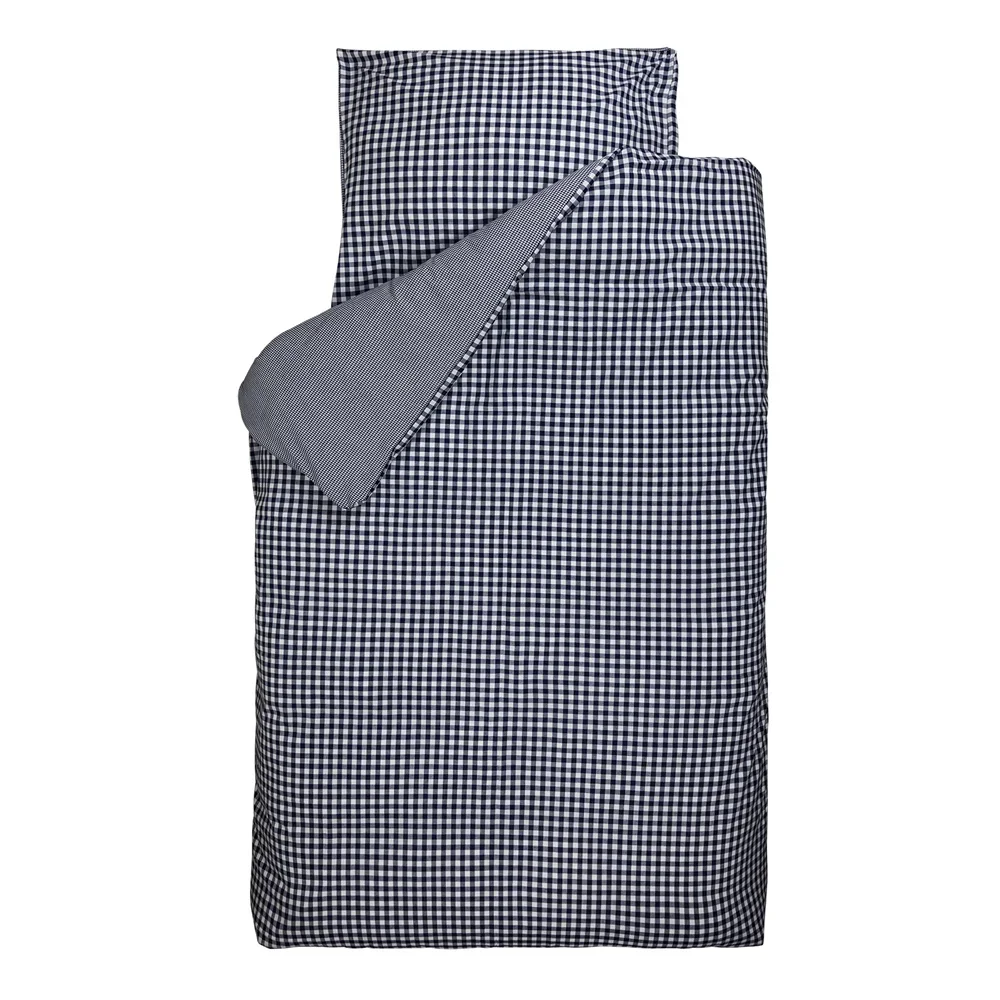 "Bink beddengoed BB ruit blauw 135 x 200 image"