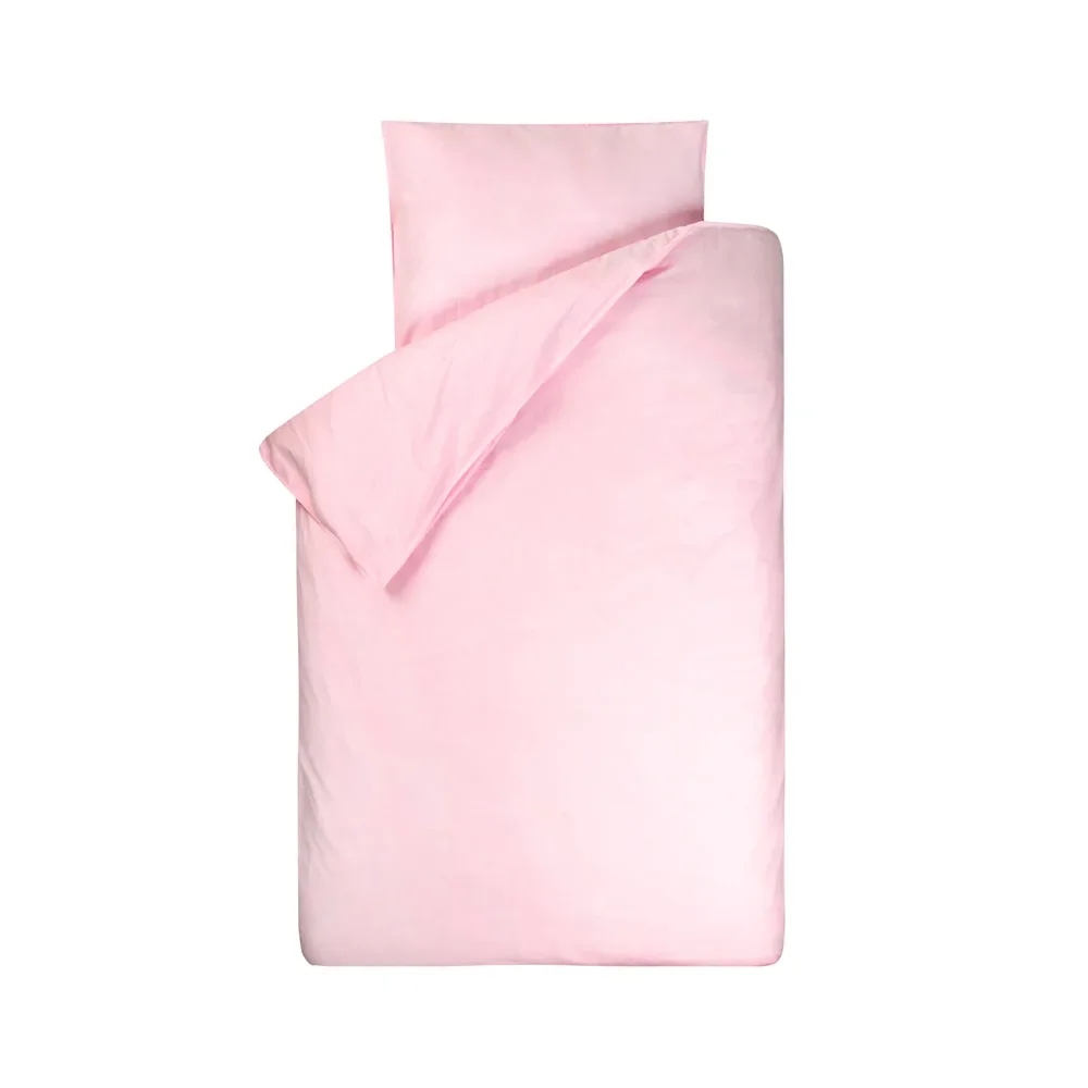 Bink kinderbeddengoed Bo uni roze 100 x 135
