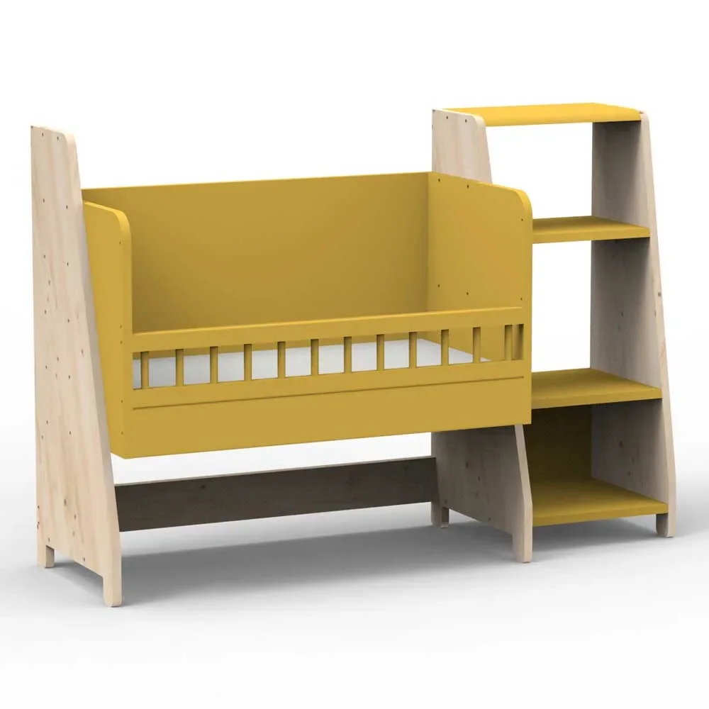 "Mathy by Bols "Asymetry" babybedje omvormbaar tot bureau met 1 plankje image"