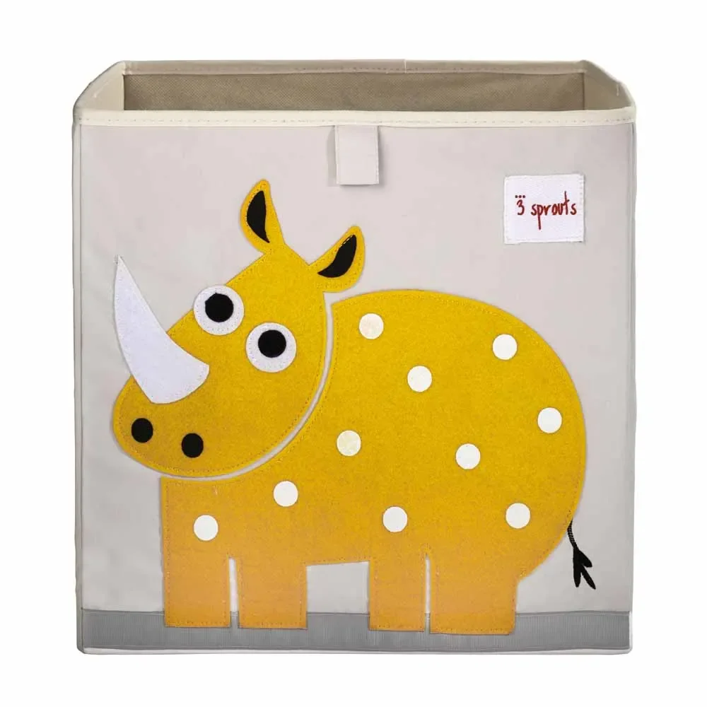 "3 Sprouts speelgoedmand neushoorn image"
