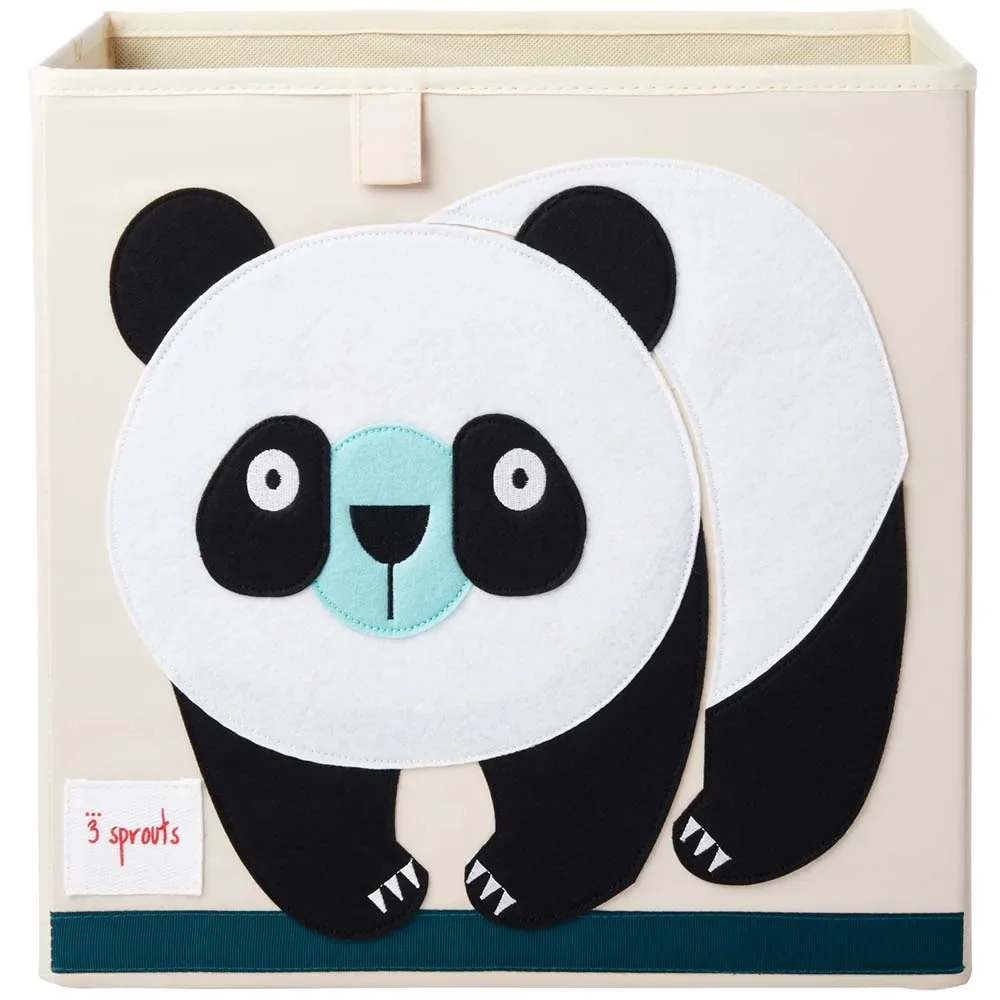3 Sprouts speelgoedmand panda