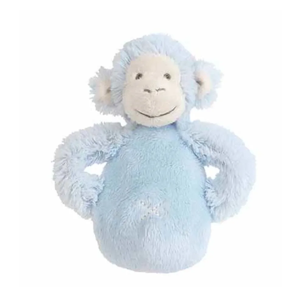 "Happy Horse baby rammelaar aap Mickey lichtblauw image"