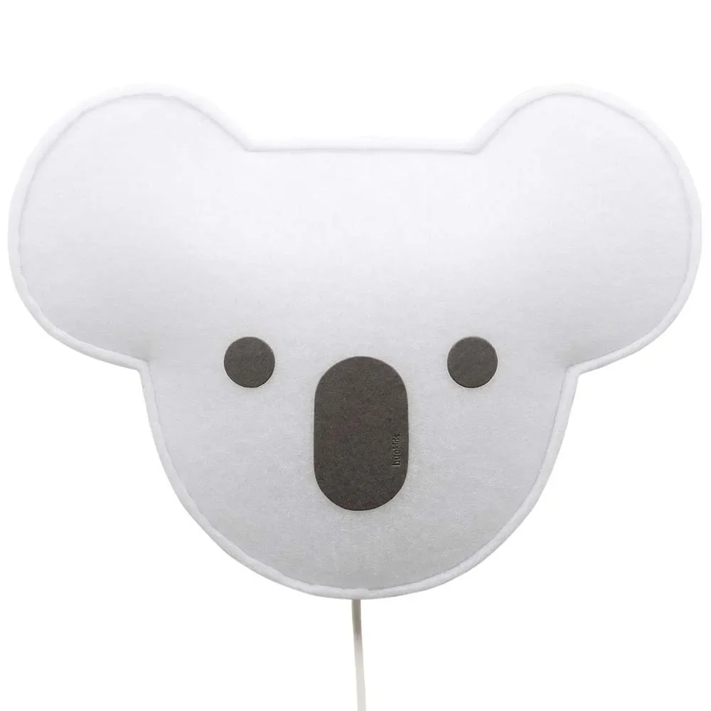 "Buokids Soft Wandlamp Koala Beer zwart image"