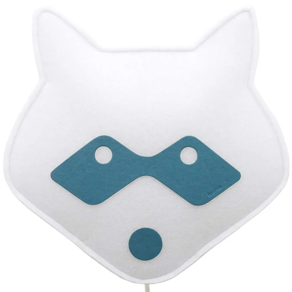 "Buokids Soft wandlamp wasbeer blauw image"