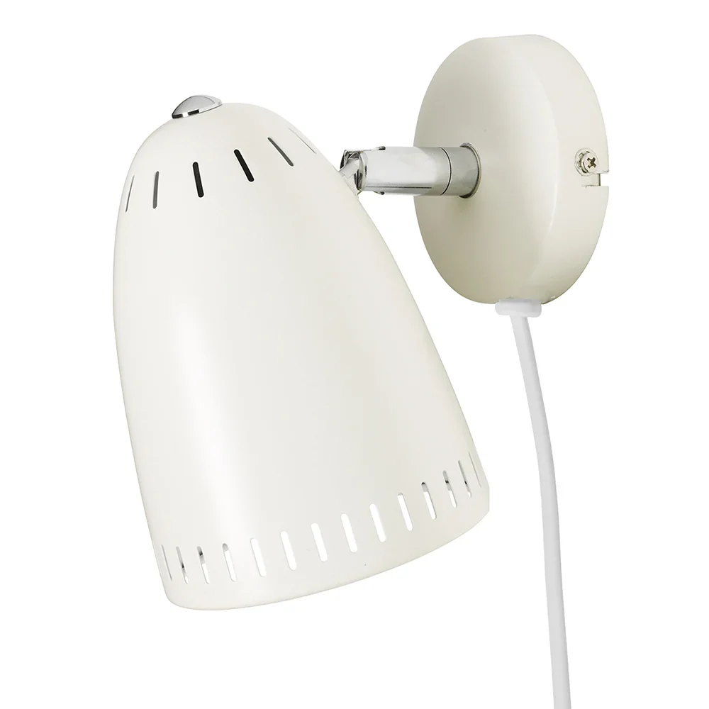 "Superliving wandlamp metaal "Dynamo" kort mat wit image"