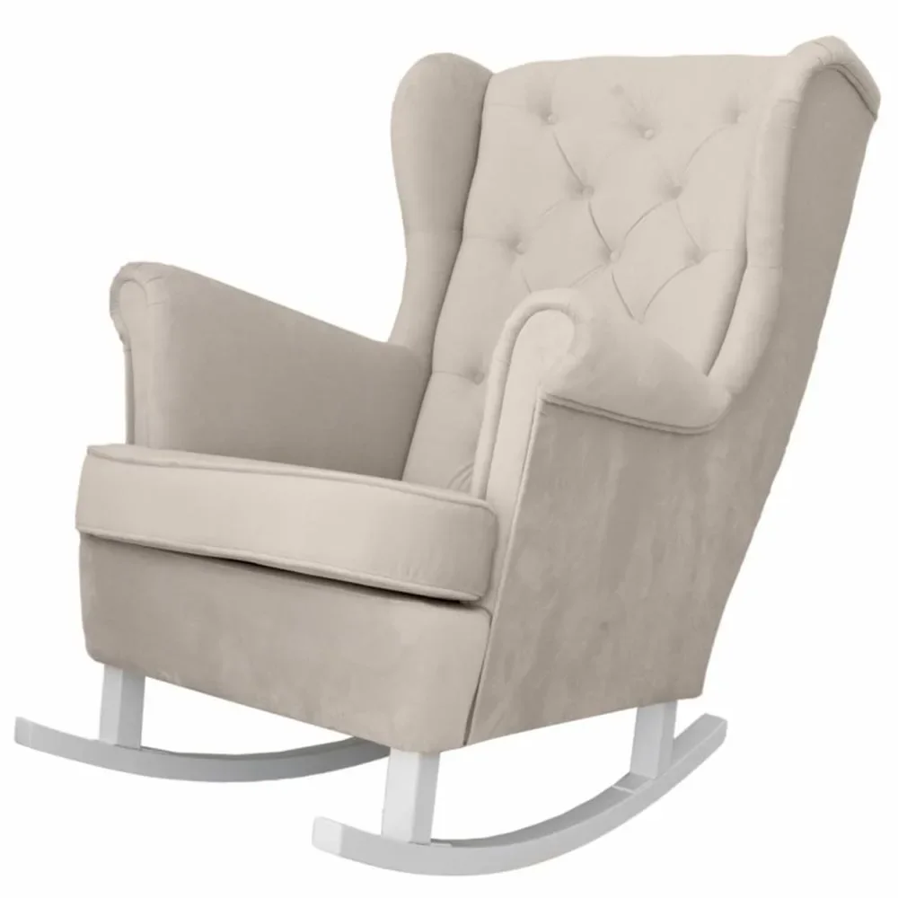 "Caramella schommelstoel / verpleegstoel beige image"