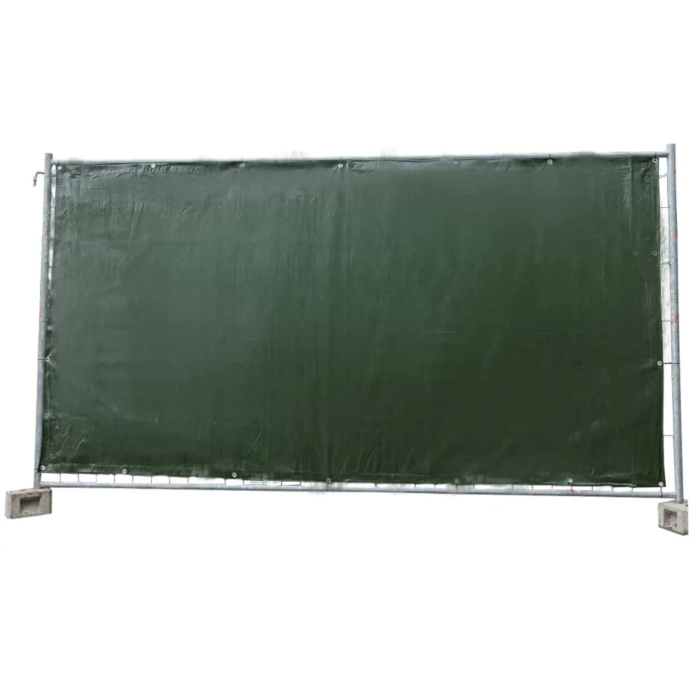 "Bouwplaats afdekking, bouwzeil 160g/m², groen PE, bouwplaats bescherming, 1,76x3,41m image"